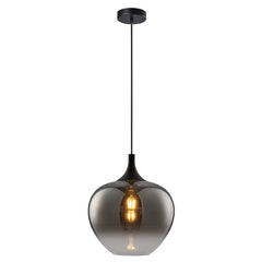 Berkley Small/Large Pendant E27 Amber/Black