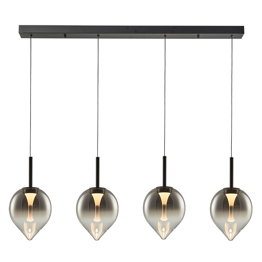Vetro 4lt LED Kitchen Light- Black/ Amber Finishes