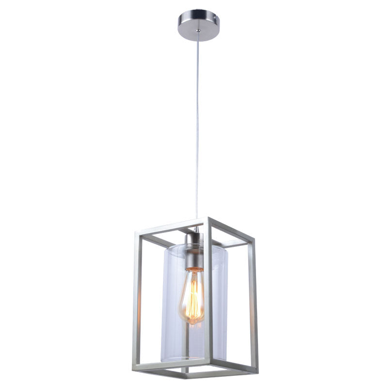 Hampton 1Lt Pendant - Satin Nickel