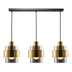 Mela Kitchen Light E27 Matt Brass & Amber/Matt Brass & Smoke