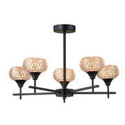 Alpine 5Lt Bathroom Ceiling Light- Black & Gold Finishes
