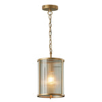 Carter Ribbon Glass Pendant - Antique Brass/ Matt Black/ Painted Gold