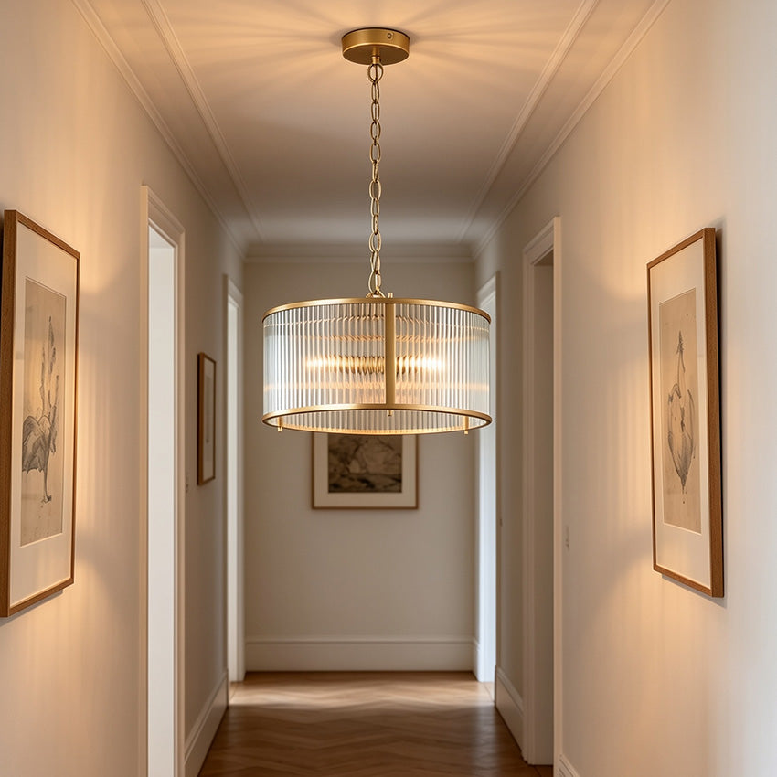 Carter Ribbon Glass Centre Light- Various Finishes