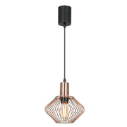 Copper 1Lt Cage Ceiling Light - Promotional Offers