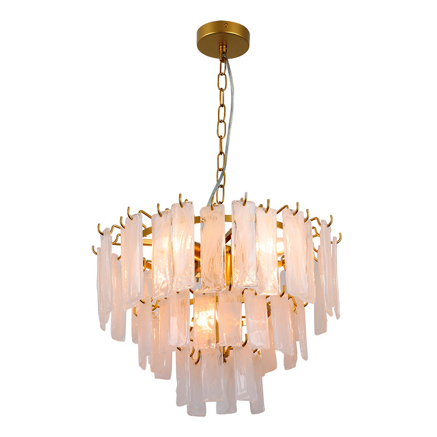 Celeste 6Lt Tiered Glass Pendant