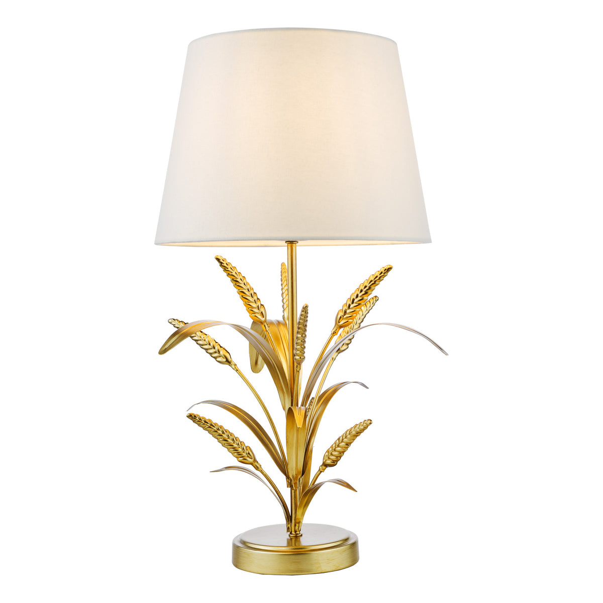 Phaedra Table Lamp Gold With Shade E27