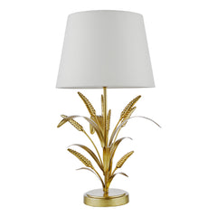 Phaedra Table Lamp Gold With Shade E27