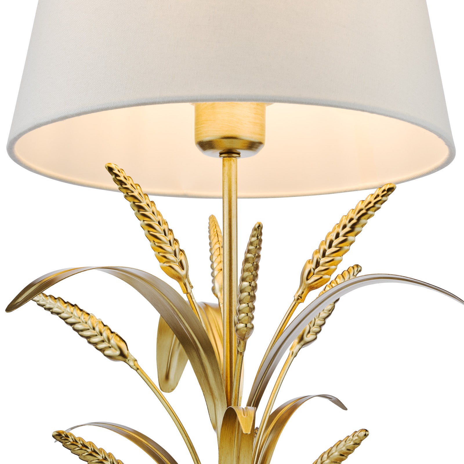 Phaedra Table Lamp Gold With Shade E27