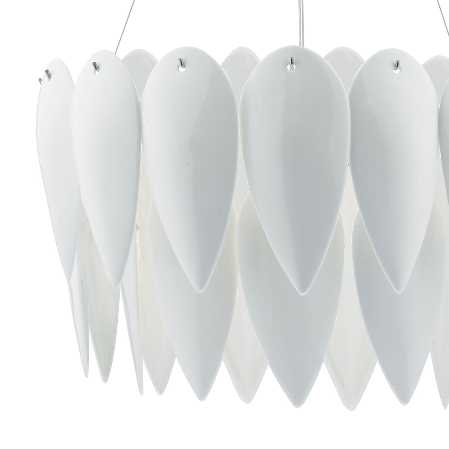 Phillipa 3 Light Centre Ceiling Light White Ceramic & Polished Chrome