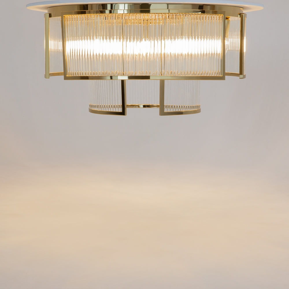 Frame Flush Ceiling Light- Gold
