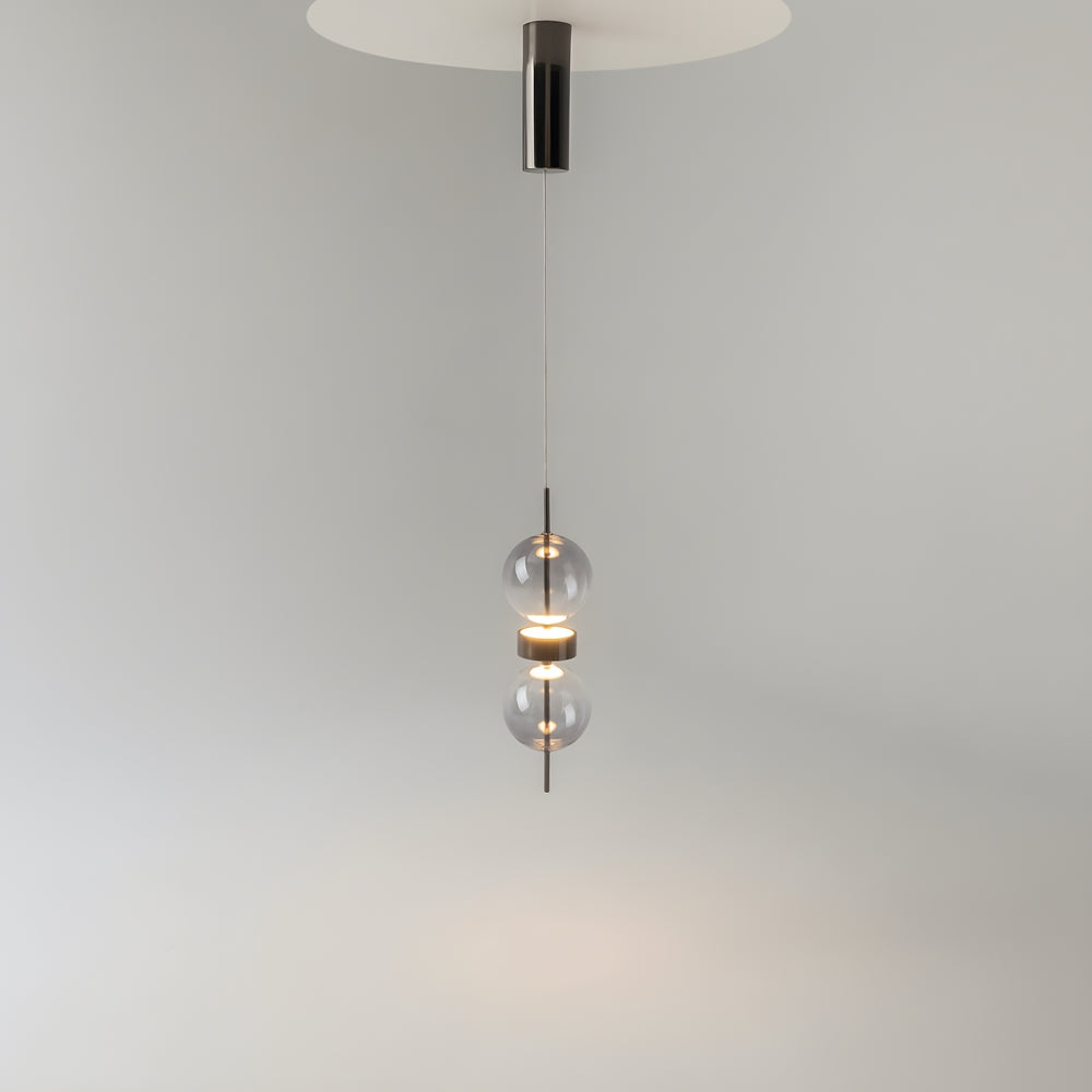 Double Moon Pendant Light