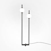 The Sixth Sense Floor lamp Integrated LED - Black & White/Brass & White Finish