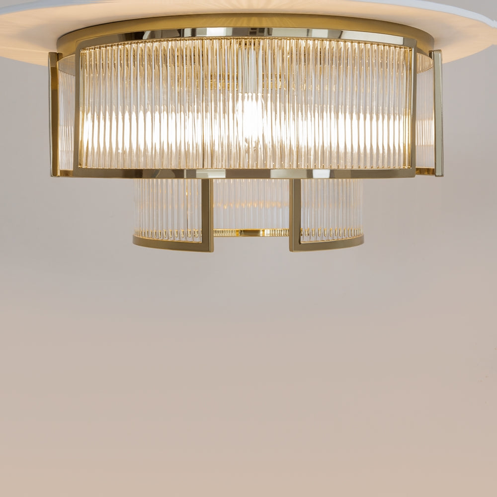 Frame Flush Ceiling Light- Gold