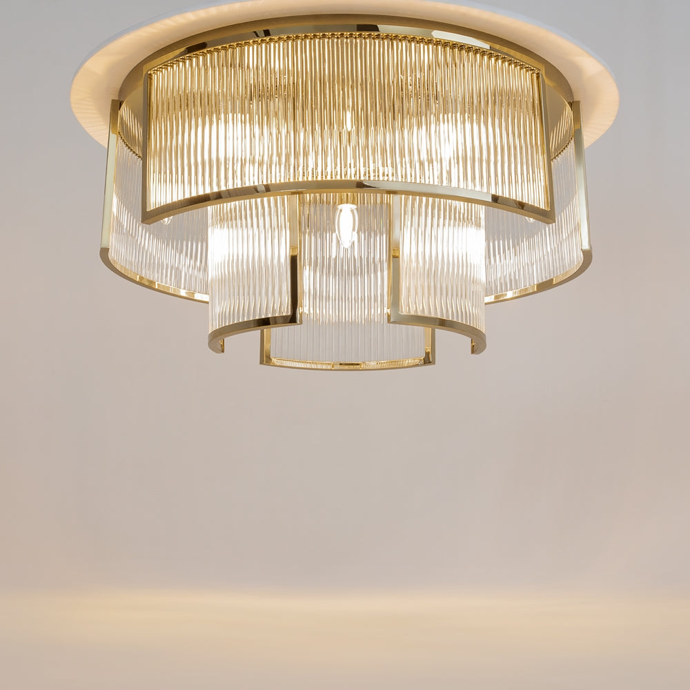 Frame Flush Ceiling Light- Gold