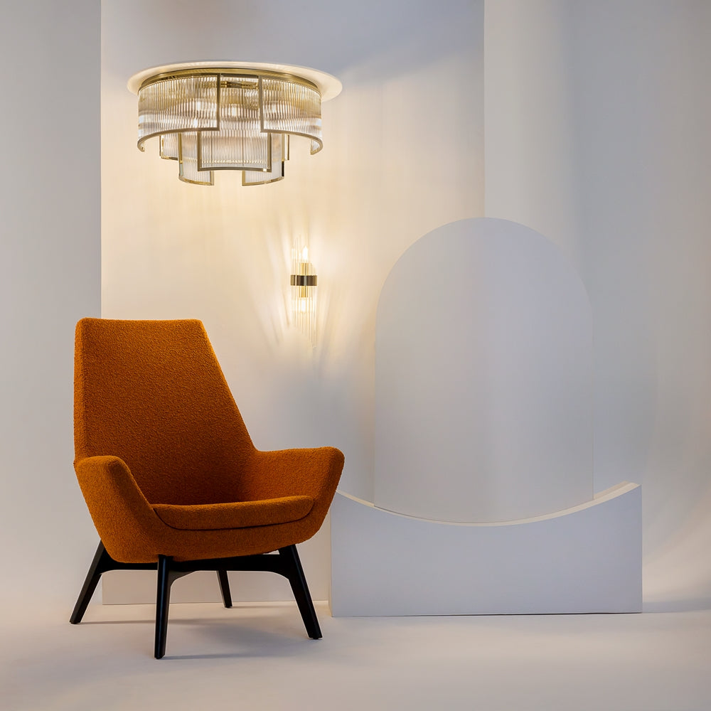 Frame Flush Ceiling Light- Gold
