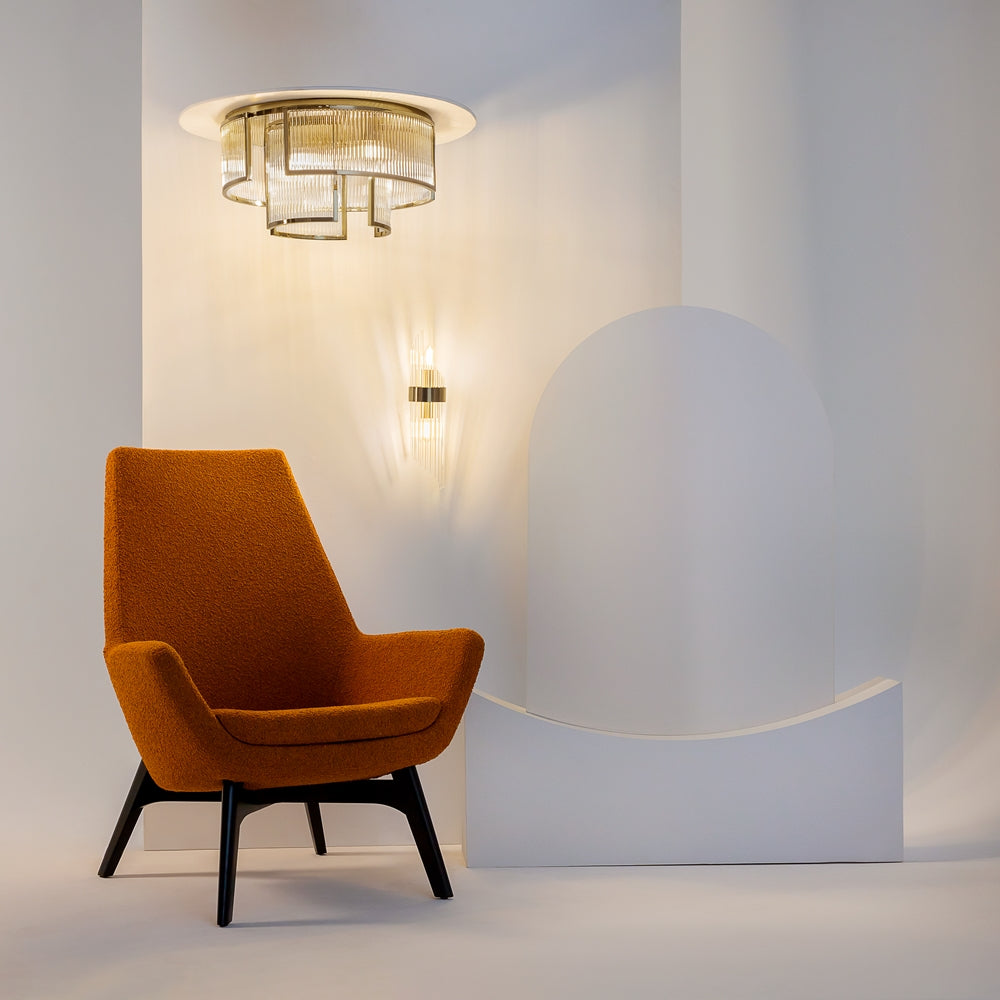 Frame Flush Ceiling Light- Gold
