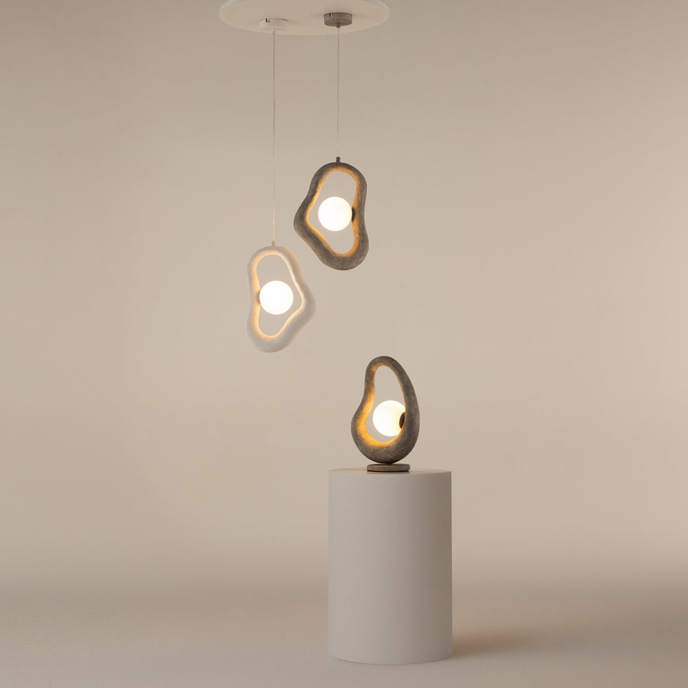 Opus Pendant Light- Grey/ White Finishes