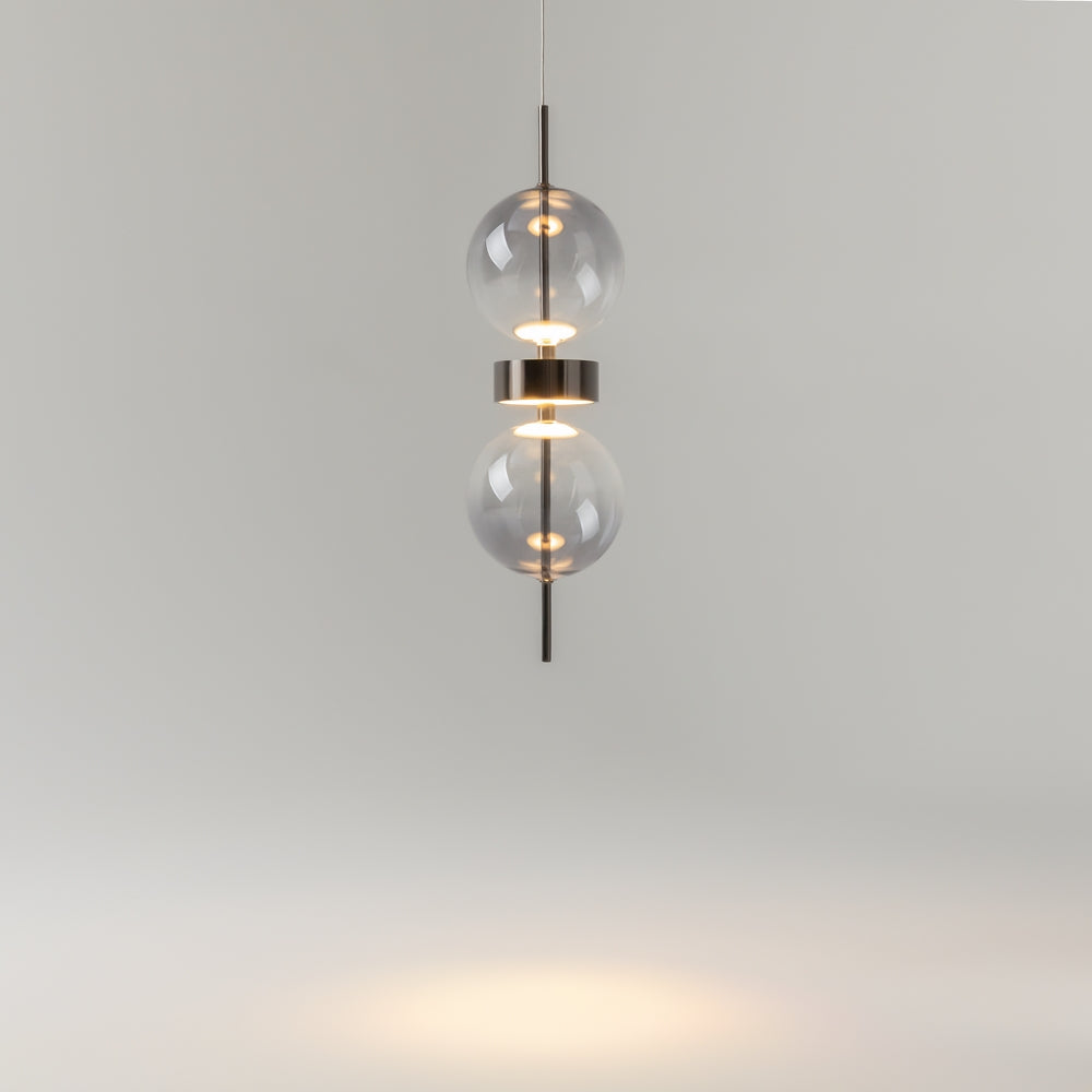 Double Moon Pendant Light