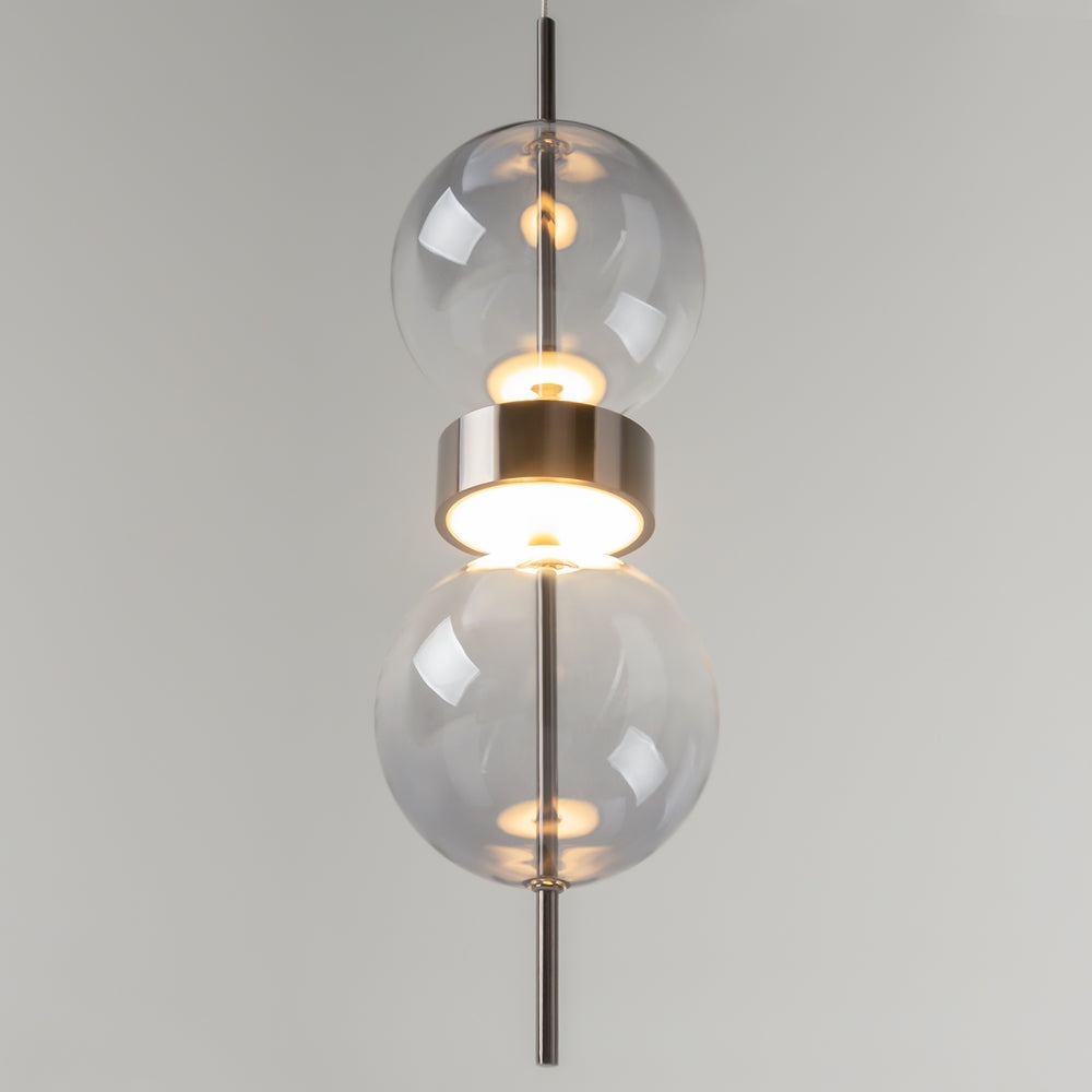 Double Moon Pendant Light