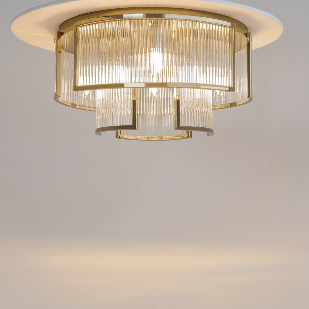 Frame Flush Ceiling Light- Gold
