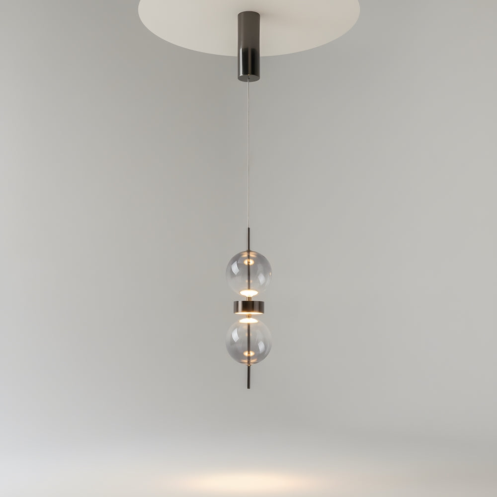 Double Moon Pendant Light