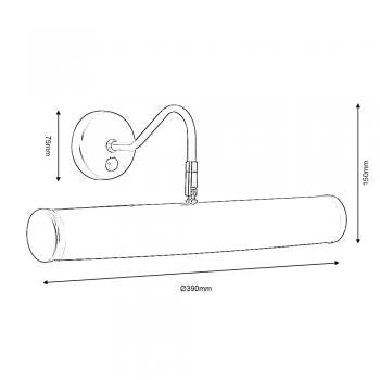 Custer SES Picture Light- Various Finishes
