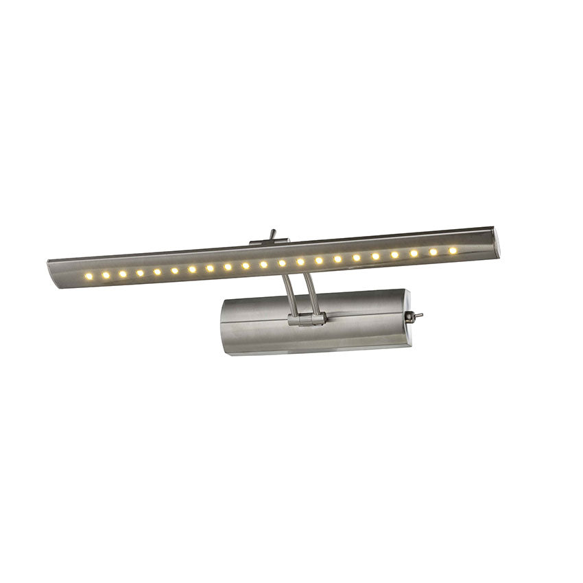 Exeter Picture Light- Satin Nickel/ Chrome