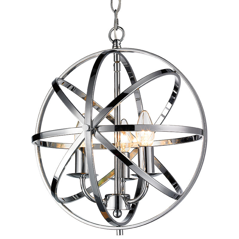 Moda 3/4Lt Centre Ceiling Light - Polished Chrome/Satin Nickel/Matt Brass/Antique Brass Finish