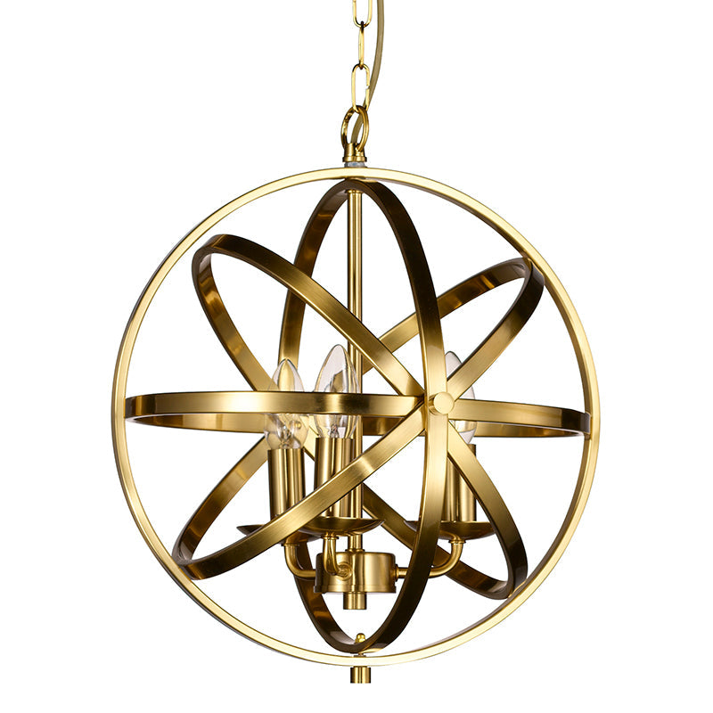 Moda 3/4Lt Centre Ceiling Light - Polished Chrome/Satin Nickel/Matt Brass/Antique Brass Finish