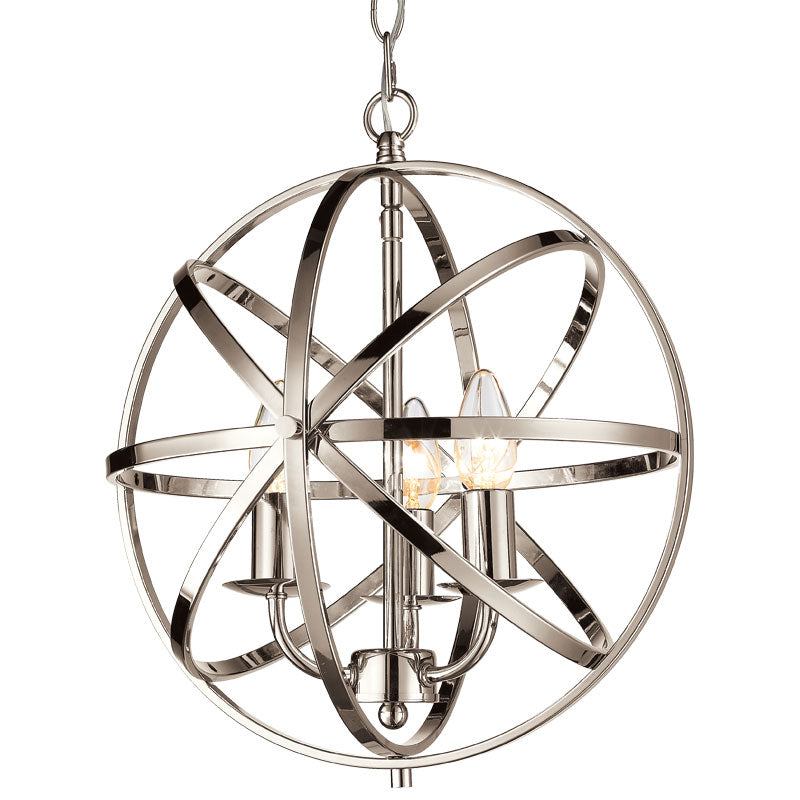 Moda 3/4Lt Centre Ceiling Light - Polished Chrome/Satin Nickel/Matt Brass/Antique Brass Finish