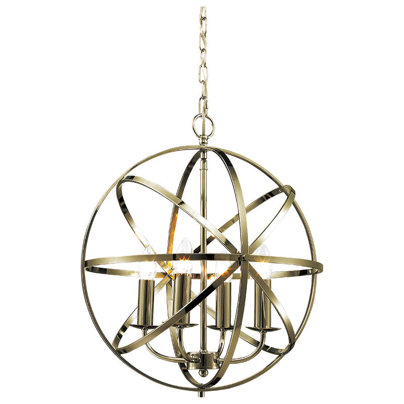 Moda 3/4Lt Centre Ceiling Light - Polished Chrome/Satin Nickel/Matt Brass/Antique Brass Finish