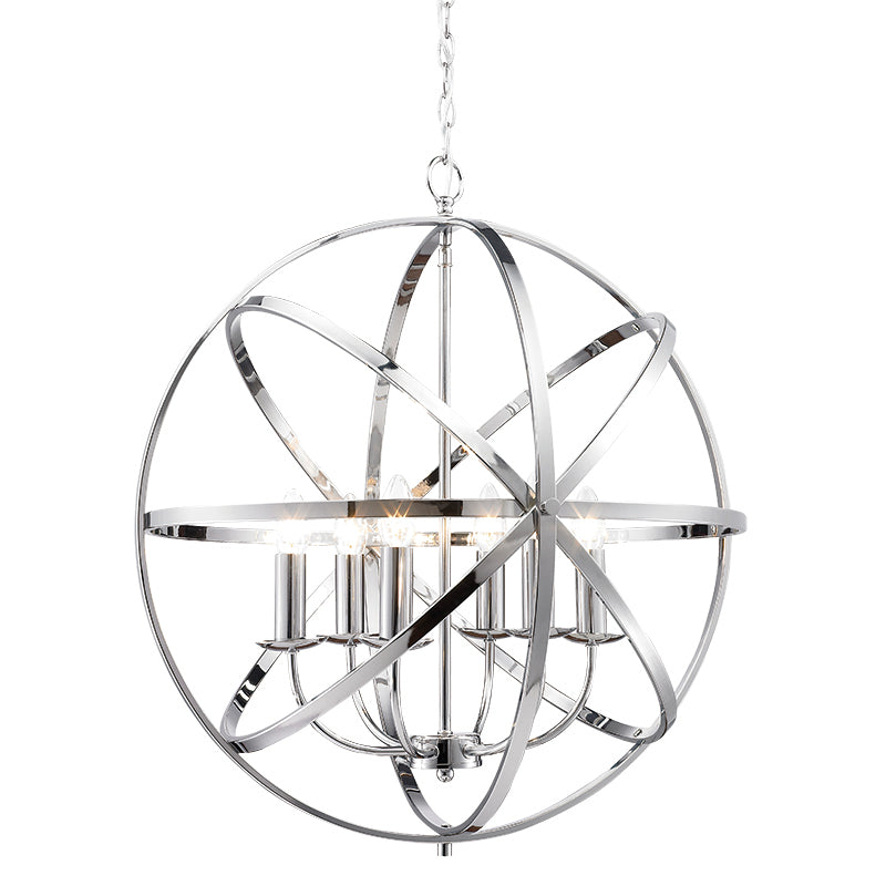 Moda 3/4Lt Centre Ceiling Light - Polished Chrome/Satin Nickel/Matt Brass/Antique Brass Finish