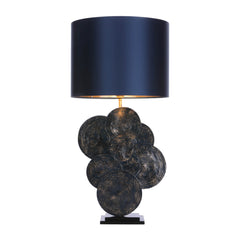 Planet Table Lamp In Blue And Gold - Base Only E27