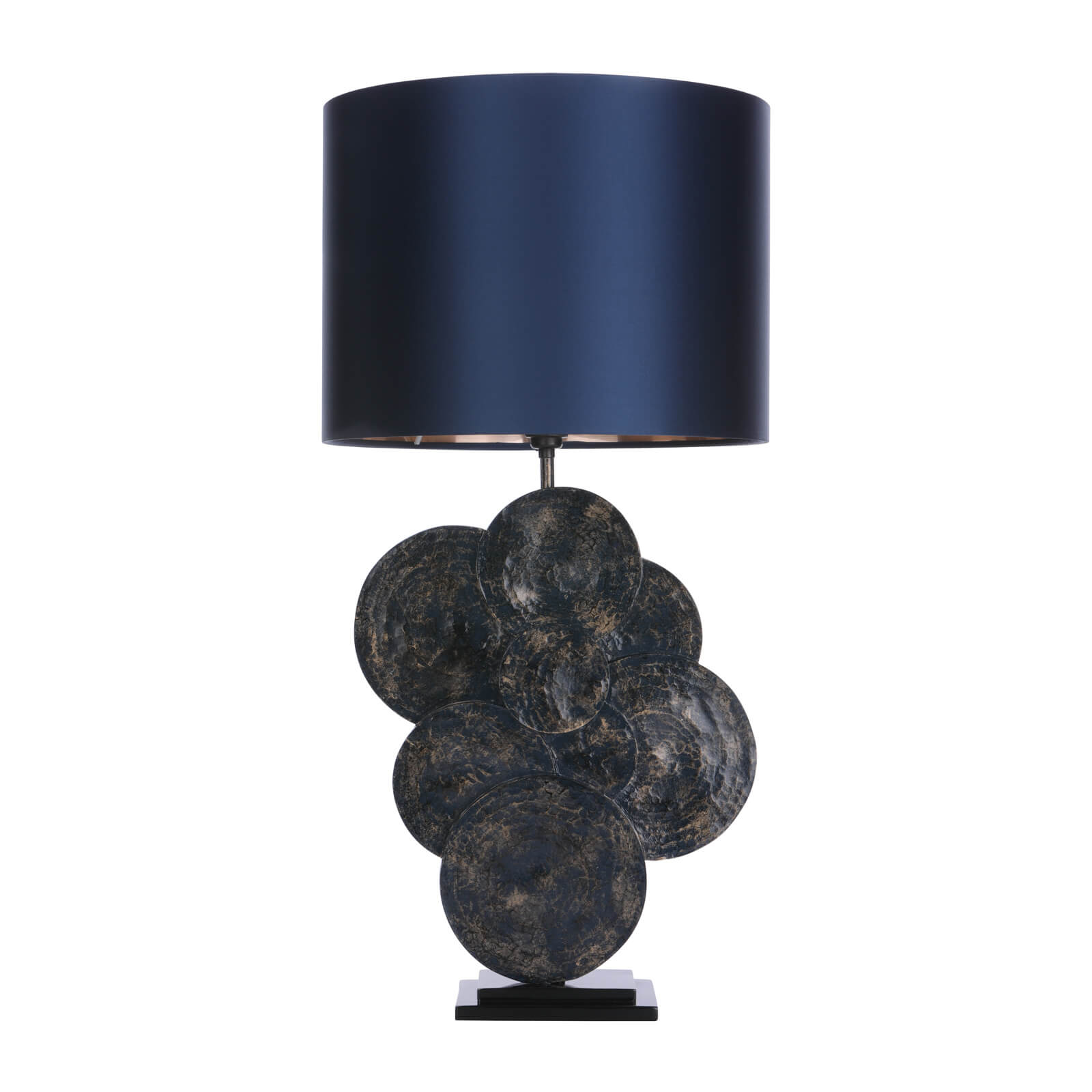 Planet Table Lamp In Blue And Gold - Base Only E27