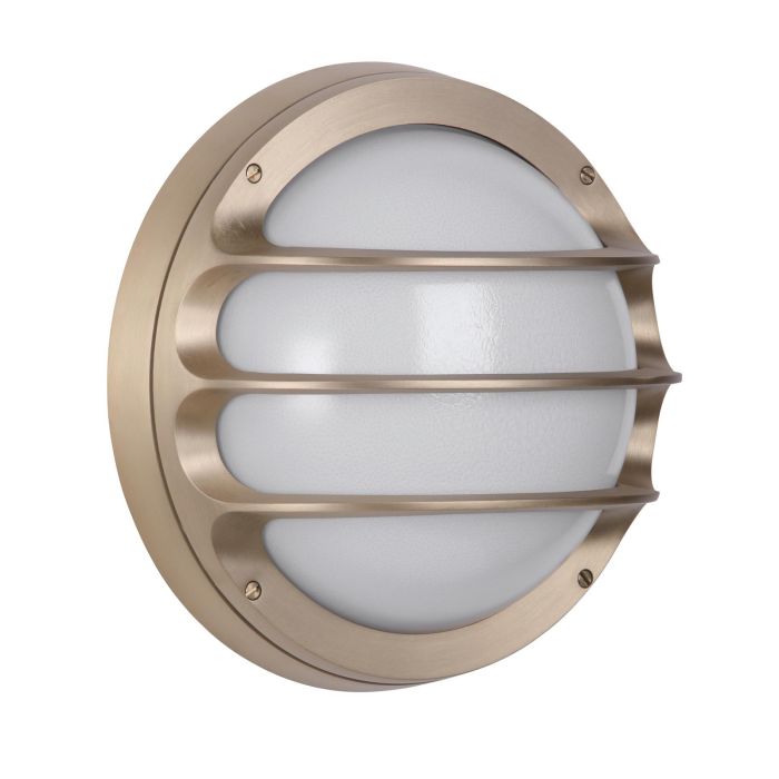 Plymouth Outdoor Wall Light IP64- Antique Brass/ Butter Brass and Opal Glass Finishes