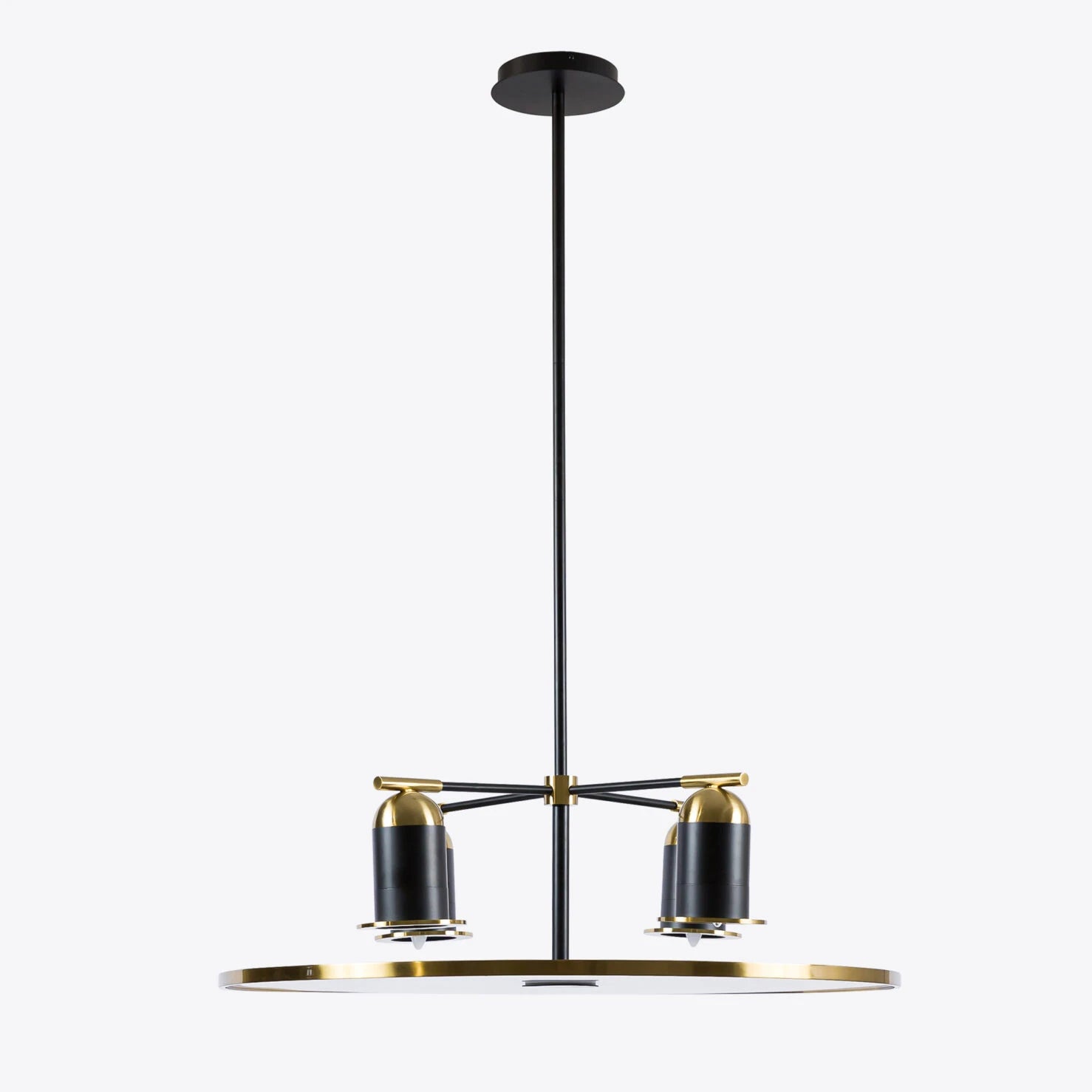 Kiev Chandelier- Black, Brass Finishes