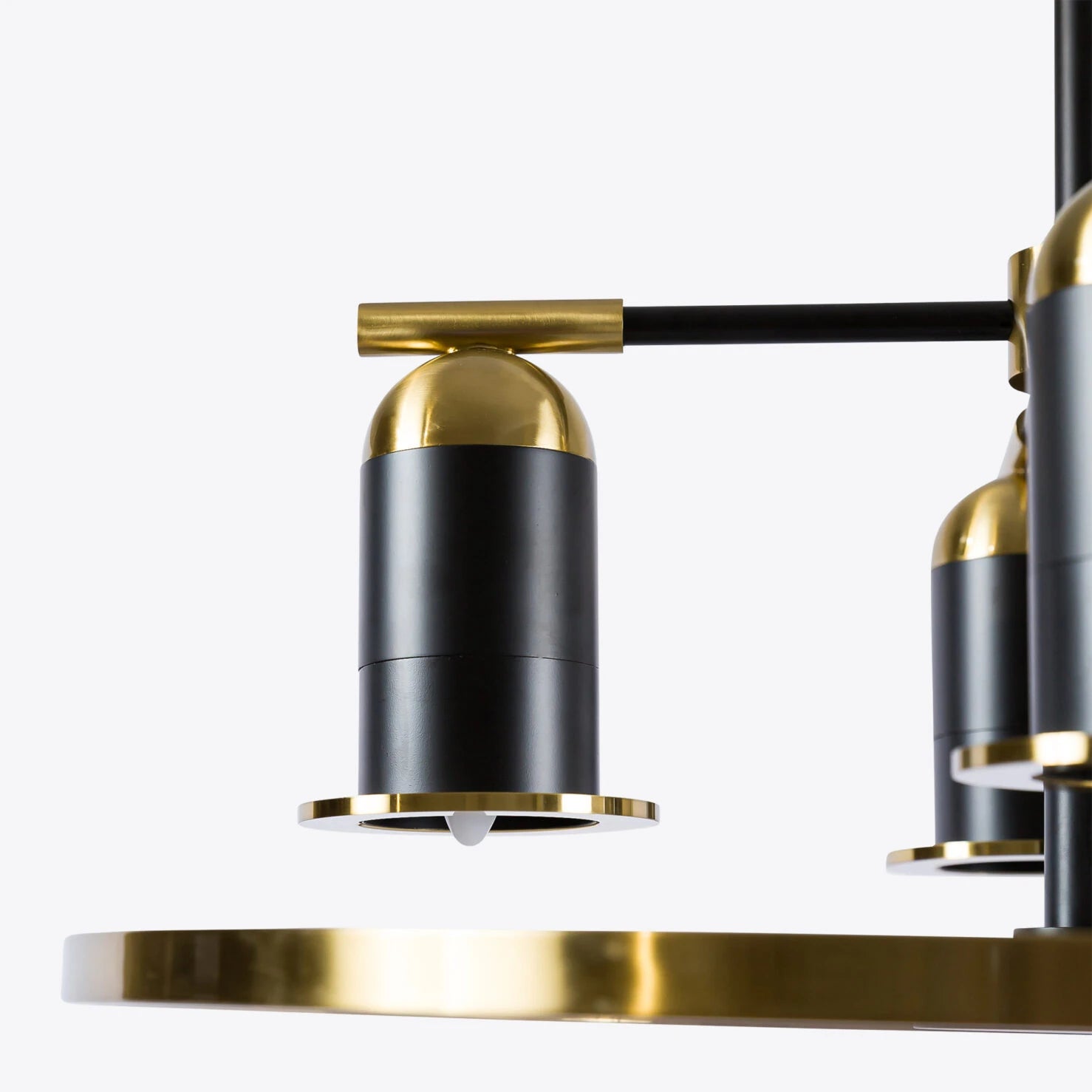 Kiev Chandelier- Black, Brass Finishes