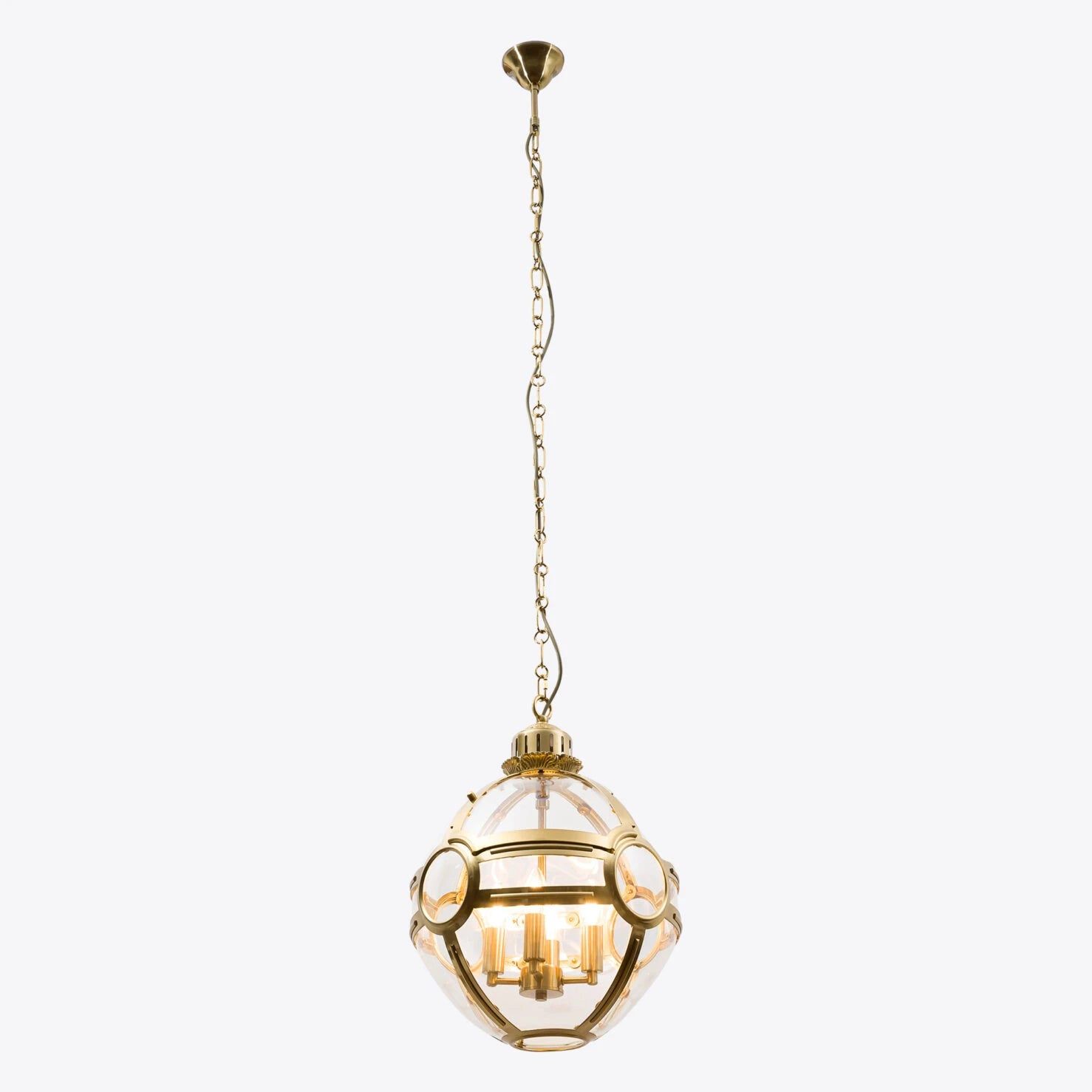 Clyde Globe Lantern- Brass/ Bronze finishes