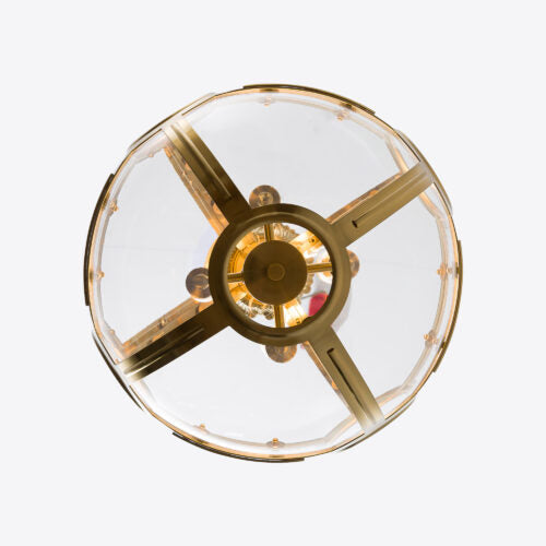 Clyde Globe Lantern- Brass/ Bronze finishes