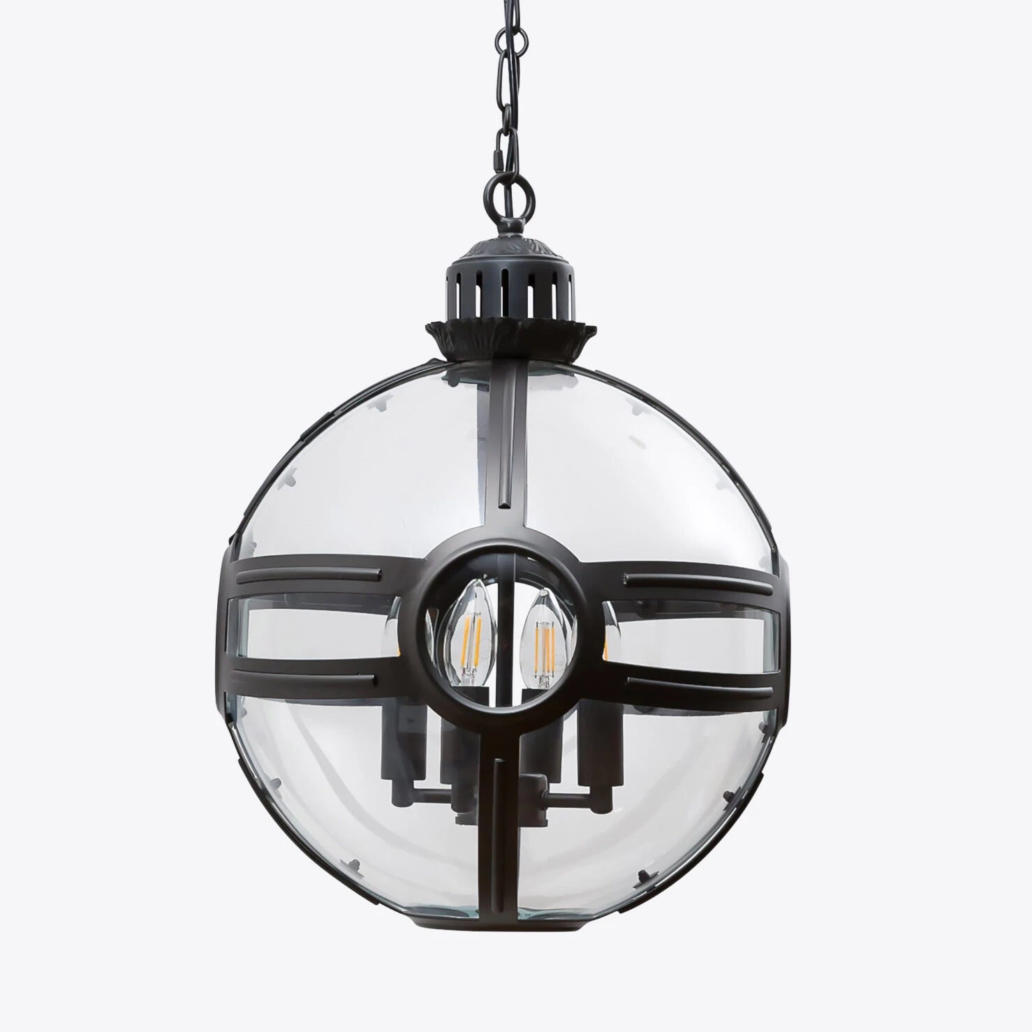Clyde Globe Lantern- Brass/ Bronze finishes