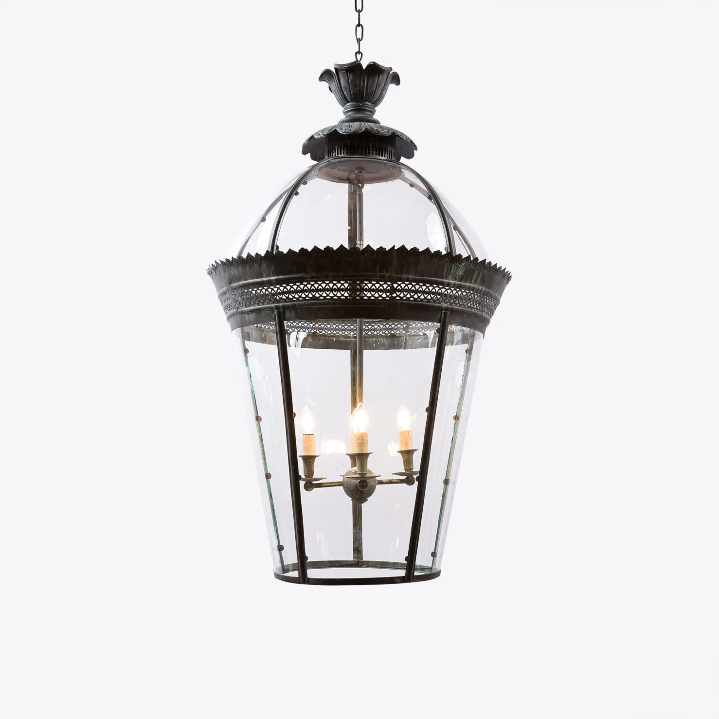 Grande Bronze Verdigris Byron Lantern