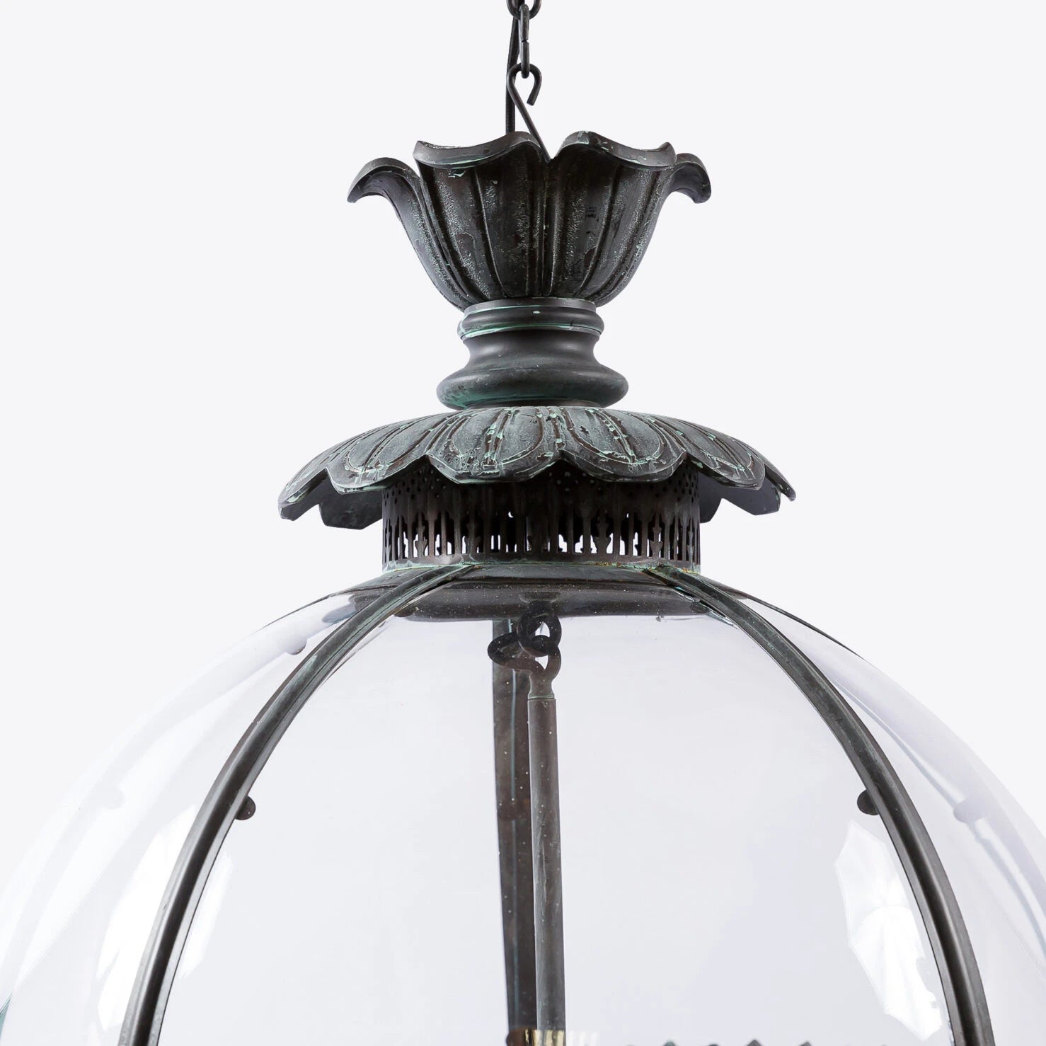 Grande Bronze Verdigris Byron Lantern