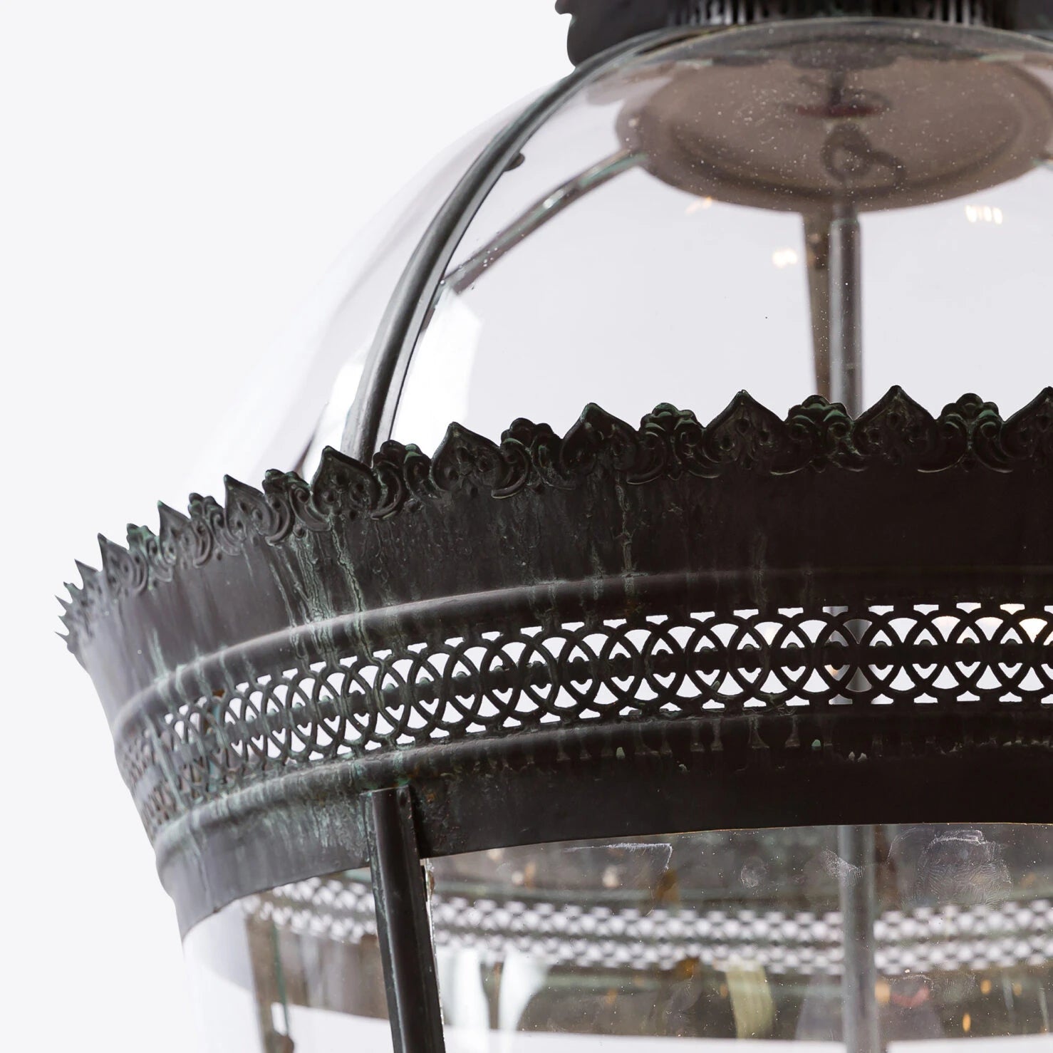 Grande Bronze Verdigris Byron Lantern