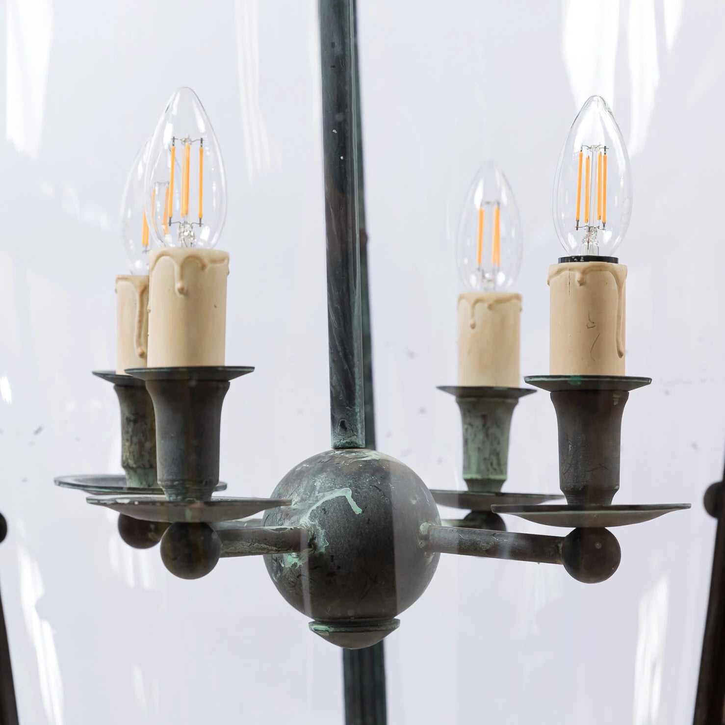 Grande Bronze Verdigris Byron Lantern