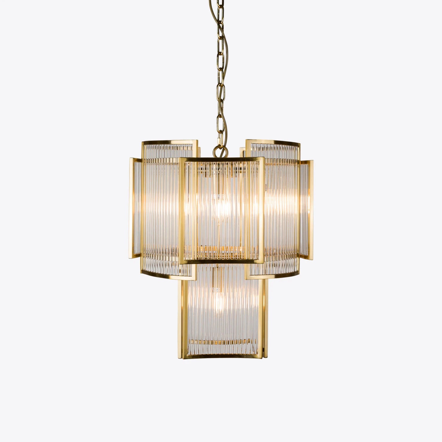 Monte Carlo Piccolo Chandelier- Brass/ Bronze