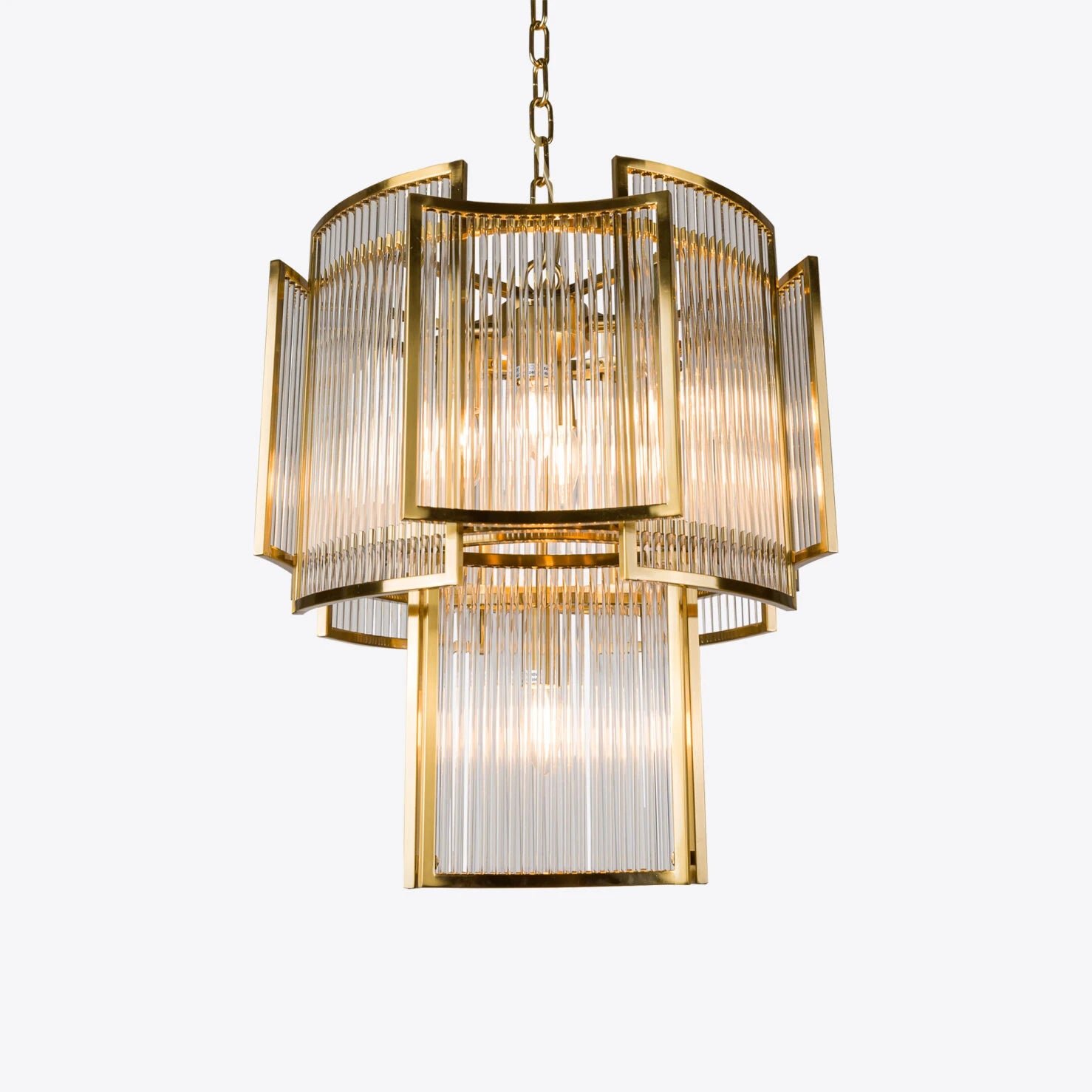 Monte Carlo Piccolo Chandelier- Brass/ Bronze