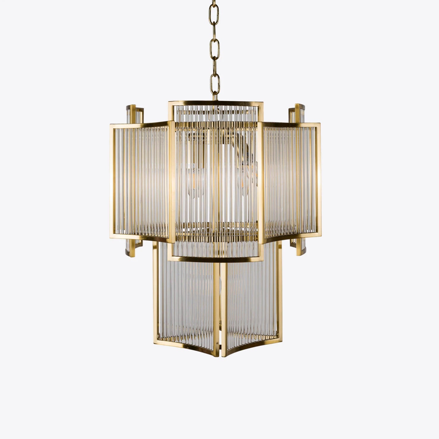 Monte Carlo Piccolo Chandelier- Brass/ Bronze