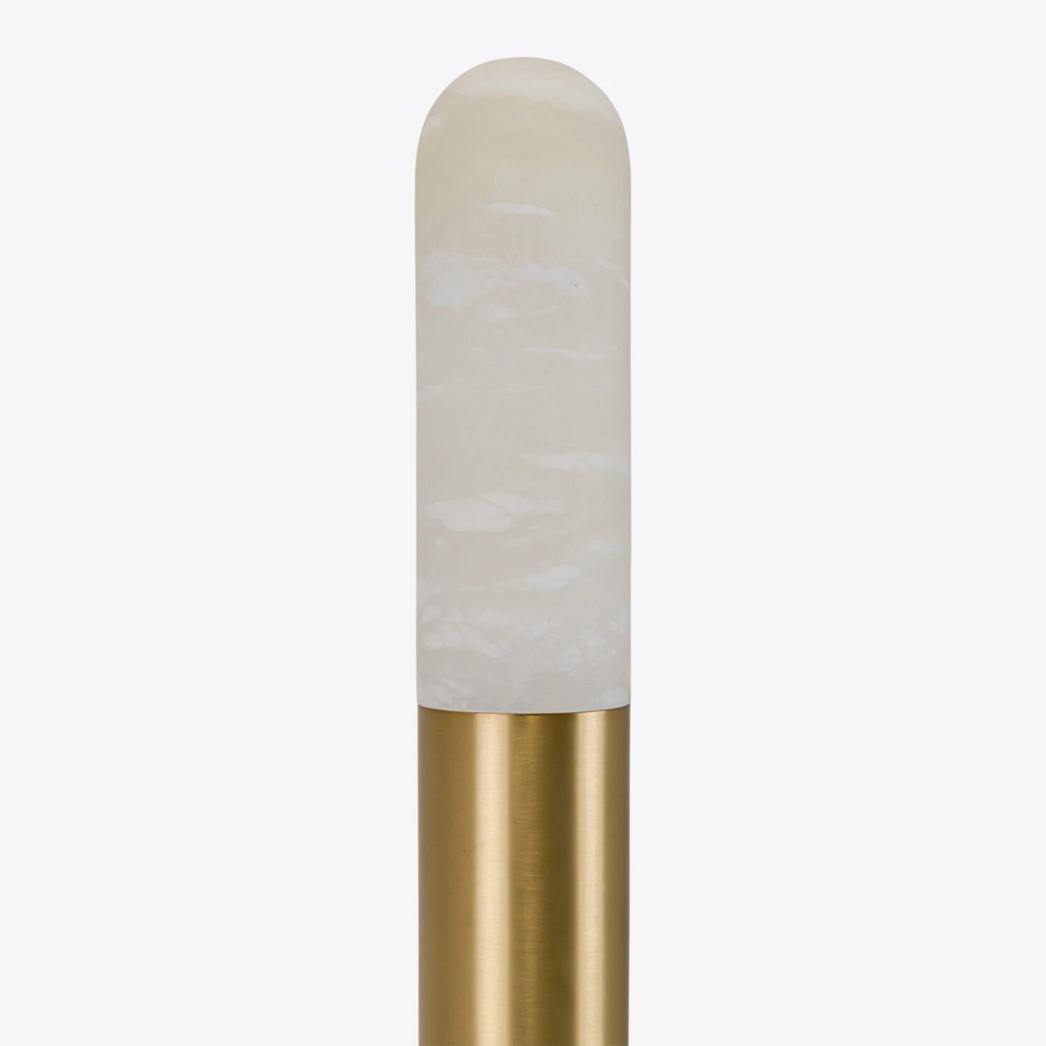 Alabaster and Brass Jaust Floor Lamp