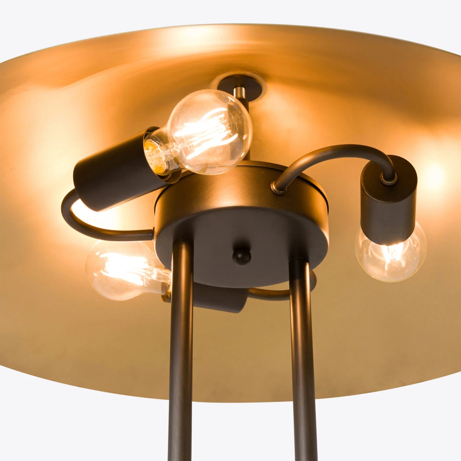 Titan Floor Lamp- Cream/ Black Marble Finishes