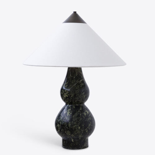 Yuki Table Lamp- Beige/ Green Finishes